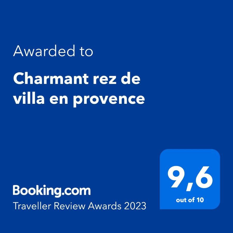 Charmant Rez De Villa En Provence Le Tignet Экстерьер фото